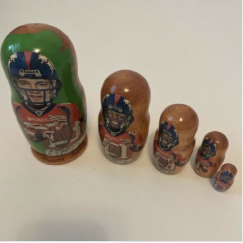Denver Broncos Russian Nesting Dolls -Manning